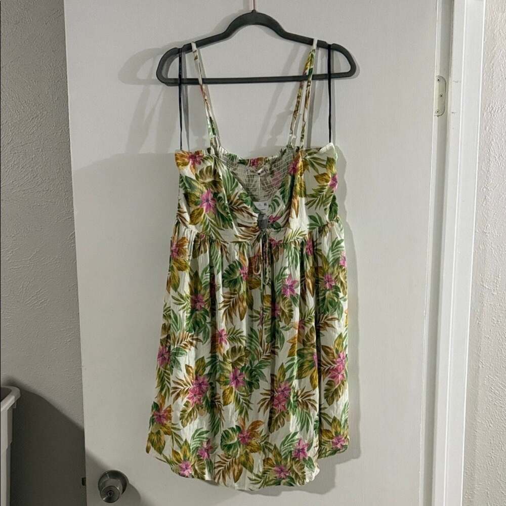 Tropical Floral Mini Dress